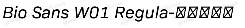 Bio Sans W01 Regula字体转换